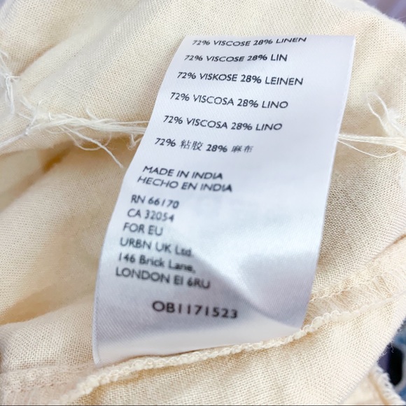 Urban Outfitters Linen Blend Raw Hem Dress - Picture 10 of 11